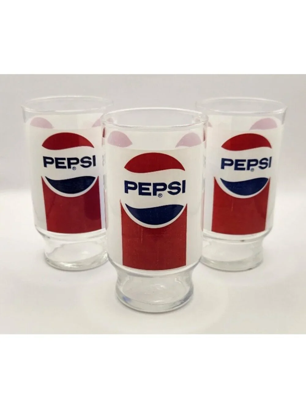 Pepsi Cola Soda Pop Vintage Drinking Glasses 5